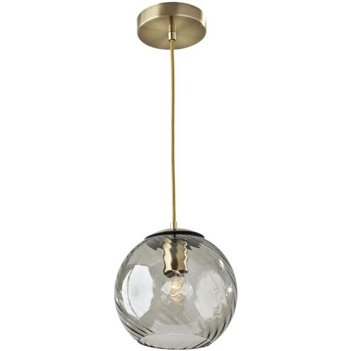 Camden 9 inch Antique Brass Pendant Ceiling Light