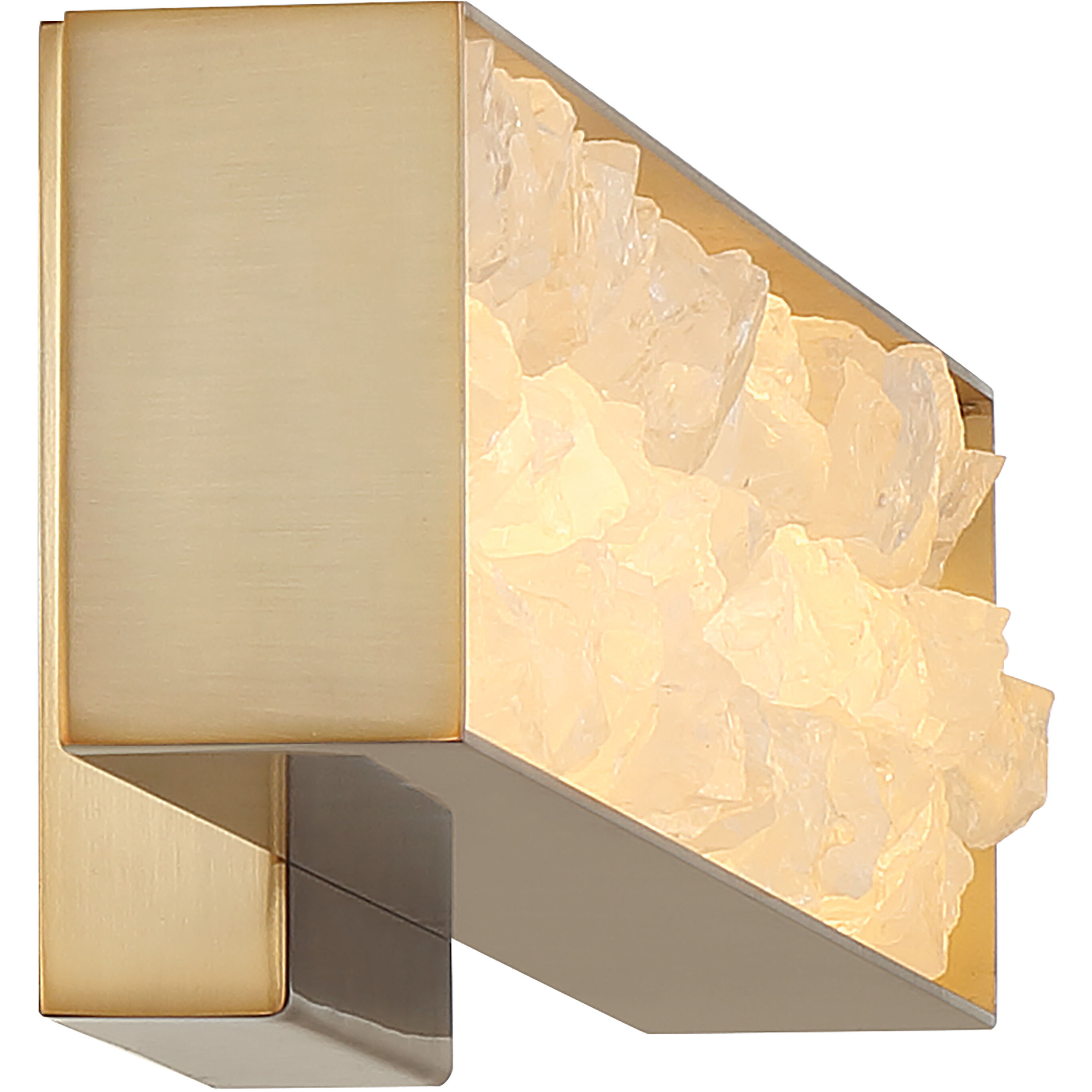 Divinely LED 3 inch Celeste Brass ADA Wall Sconce Wall Light