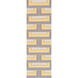 Paddington 36 X 24 inch Bright Yellow, Medium Gray, Light Gray, Khaki Rug