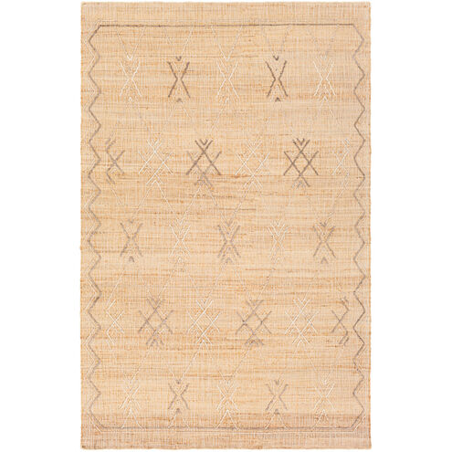 Arielle 36 X 24 inch Wheat/White/Medium Gray Rugs