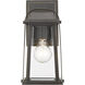 Millworks 1 Light 10 inch Oil Rubbed Bronze Outdoor Wall Sconce