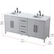 Millie 72 X 35 inch Grey Bathroom Vanity Cabinet