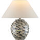 Minnows 15.5 inch 60 watt Navy Blue/Beige Table Lamp Portable Light