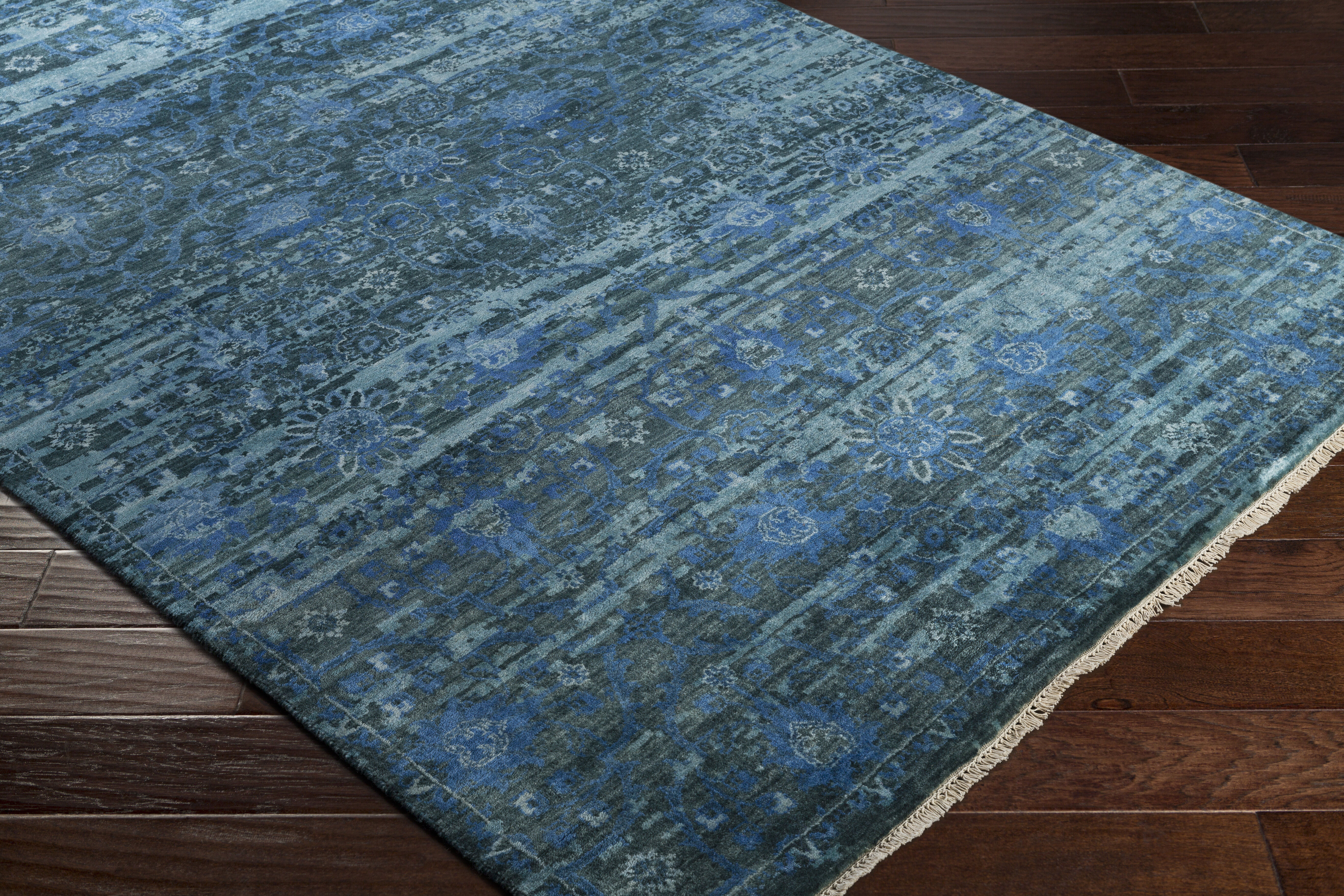 Empress 168 X 120 inch Teal Rug in 10 x 14, Rectangle