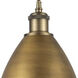 Ballston Dome LED 7.5 inch Brushed Brass Mini Pendant Ceiling Light