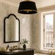 Coco 4 Light 16 inch Matte Black/French Gold Semi-Flush Ceiling Light