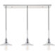 Waltz 3 Light 41 inch Chrome Pendant Ceiling Light