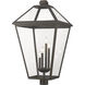 Talbot 4 Light 19.50 inch Post Light & Accessory