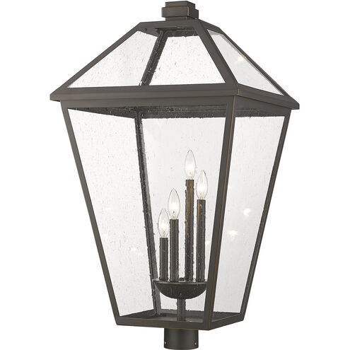 Talbot 4 Light 34.25 inch Oil Rubbed Bronze Outdoor Post Mount Fixture