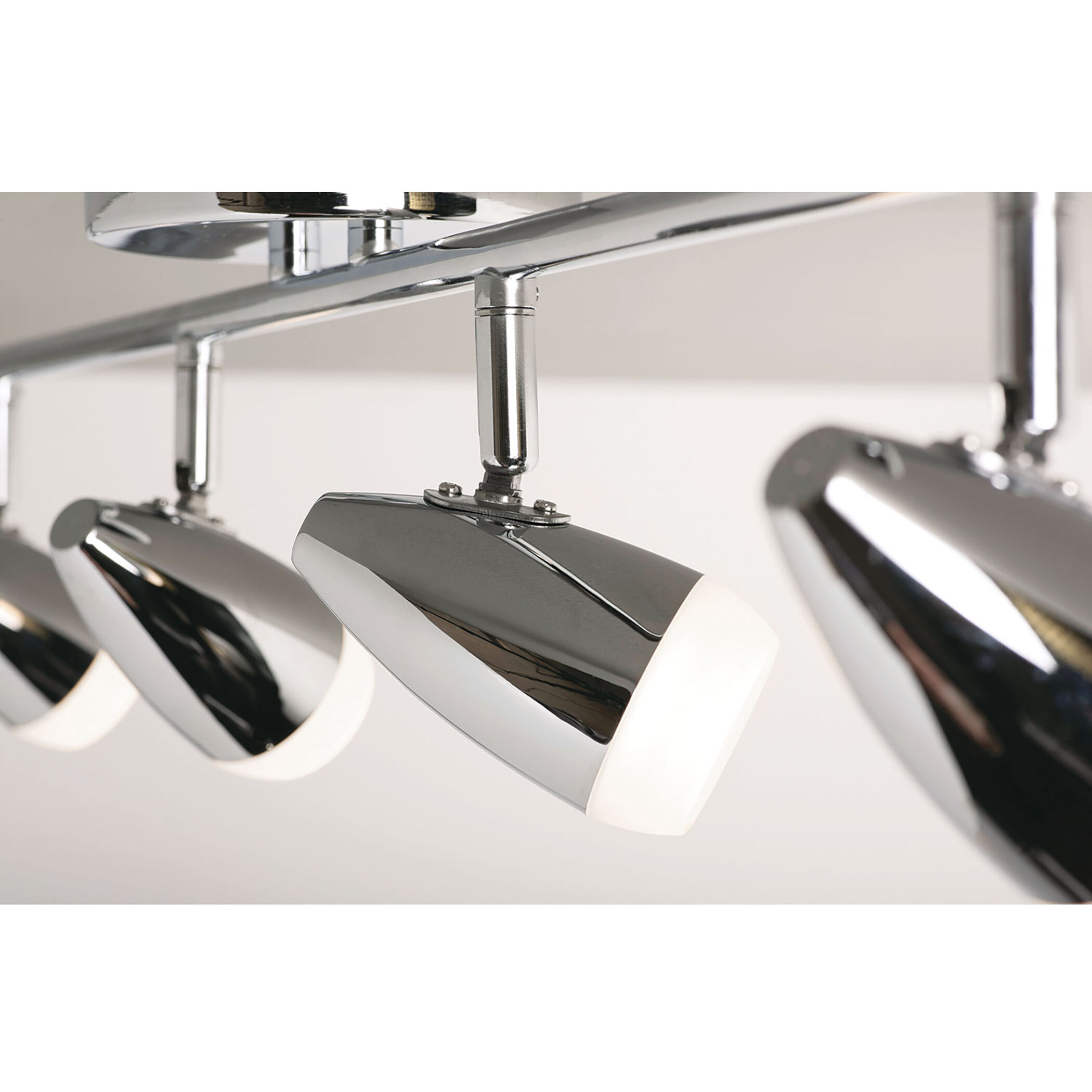 Eva 4 Light 120V Polished Chrome Fixed Rail Ceiling Light