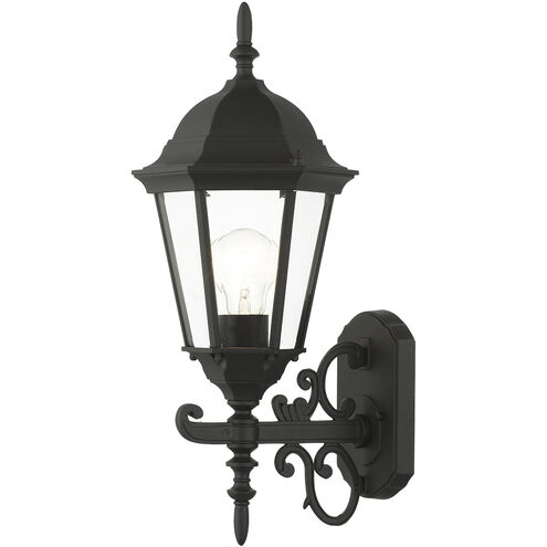 Hamilton 1 Light 20 inch Textured Black Outdoor Wall Lantern