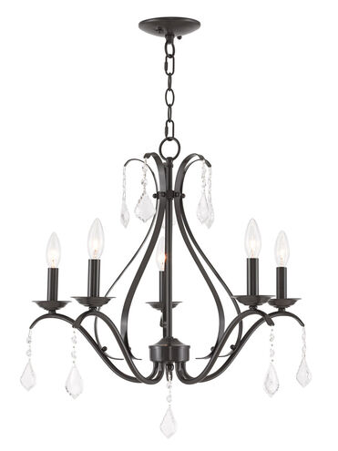 Caterina 5 Light 24 inch English Bronze Chandelier Ceiling Light