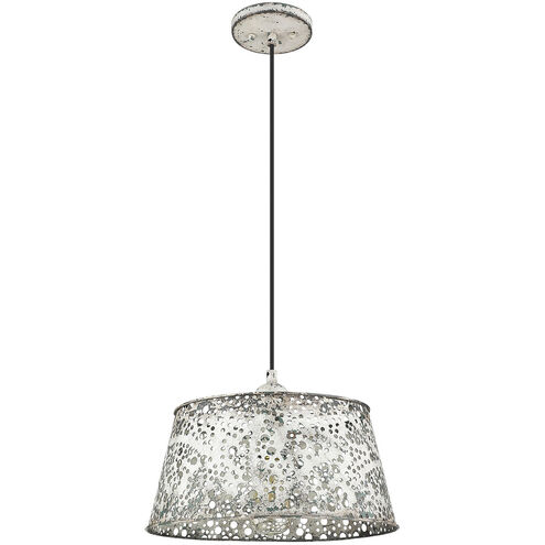 Iris 1 Light 15 inch Aged Ivory Pendant Ceiling Light