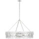 Julie Neill Gianna LED 35.75 inch Burnished Silver Leaf Ring Chandelier Ceiling Light