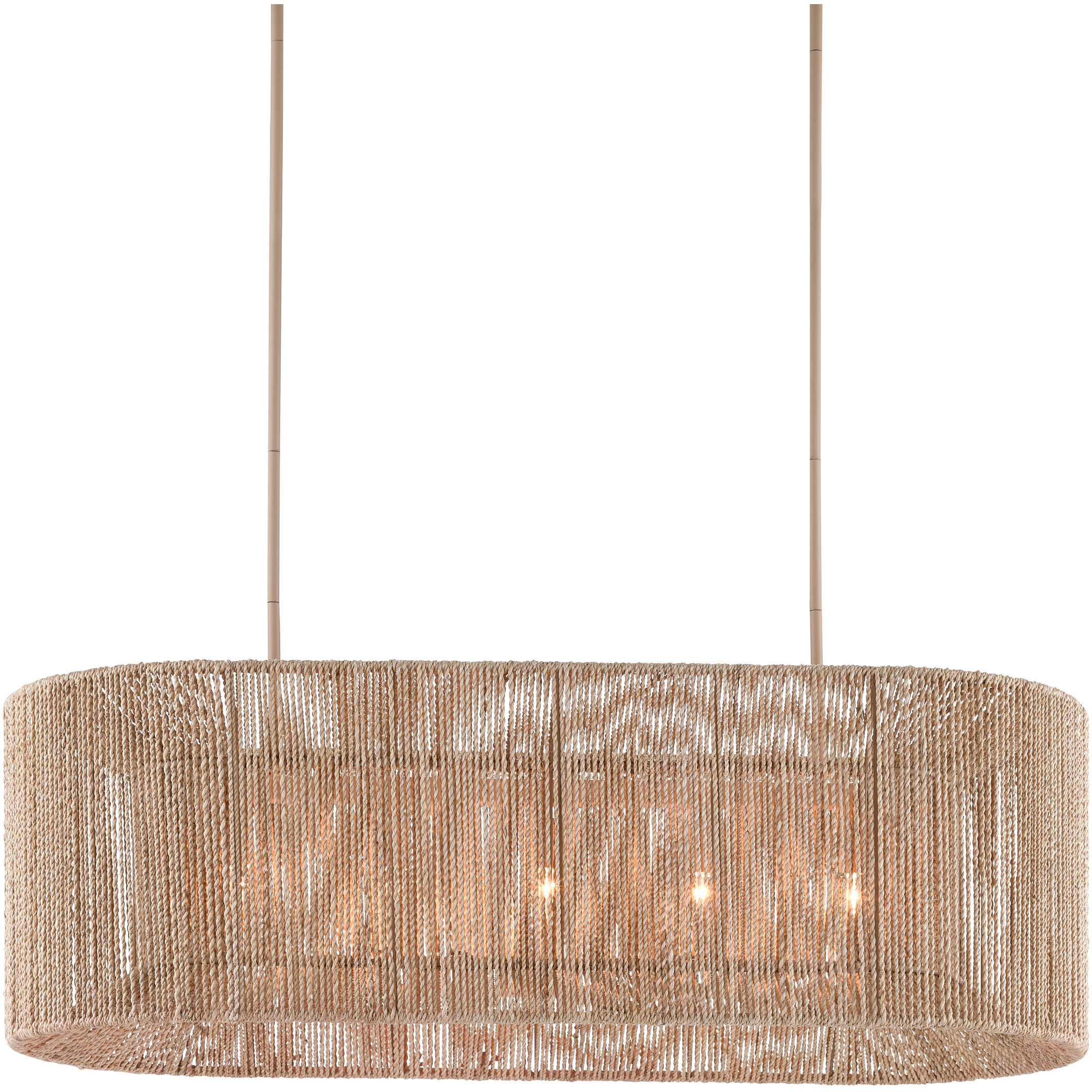 Mereworth 5 Light 42.25 inch Natural Rope/Beige Chandelier Ceiling Light