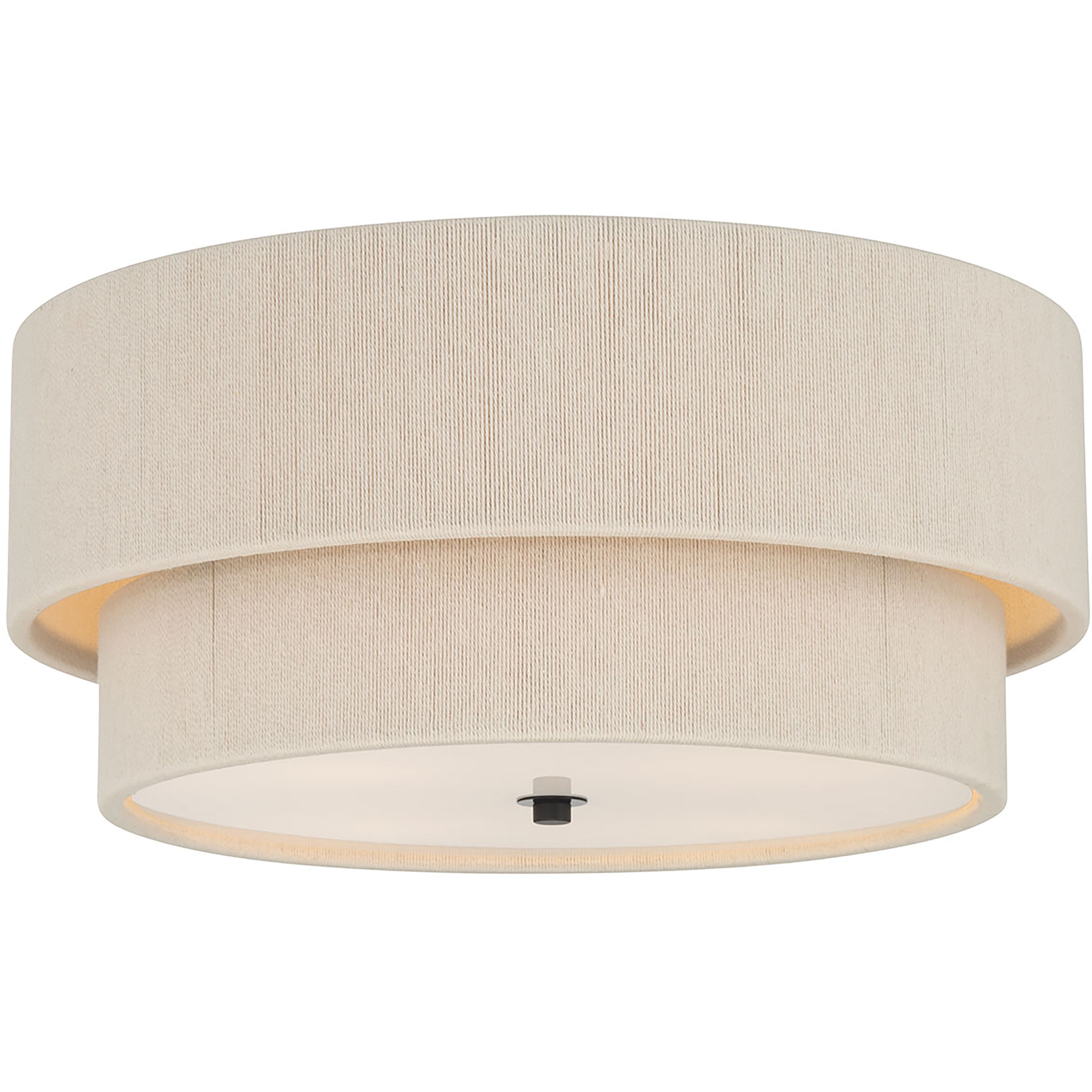 Helbert 4 Light 18 inch Matte Black Flush Mount Ceiling Light