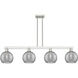 Arcadia Athens Deco Swirl Island Light Ceiling Light in Brushed Satin Nickel