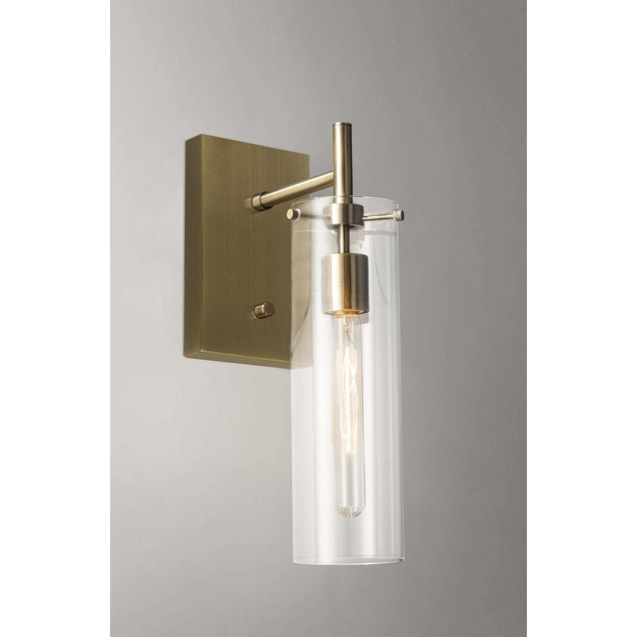 Dalton 1 Light Antique Brass Wall Lamp Wall Light