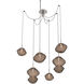 Mesa LED 17.4 inch Metallic Beige Silver Swag Multi-Pendant Ceiling Light in 3000K LED, Bronze