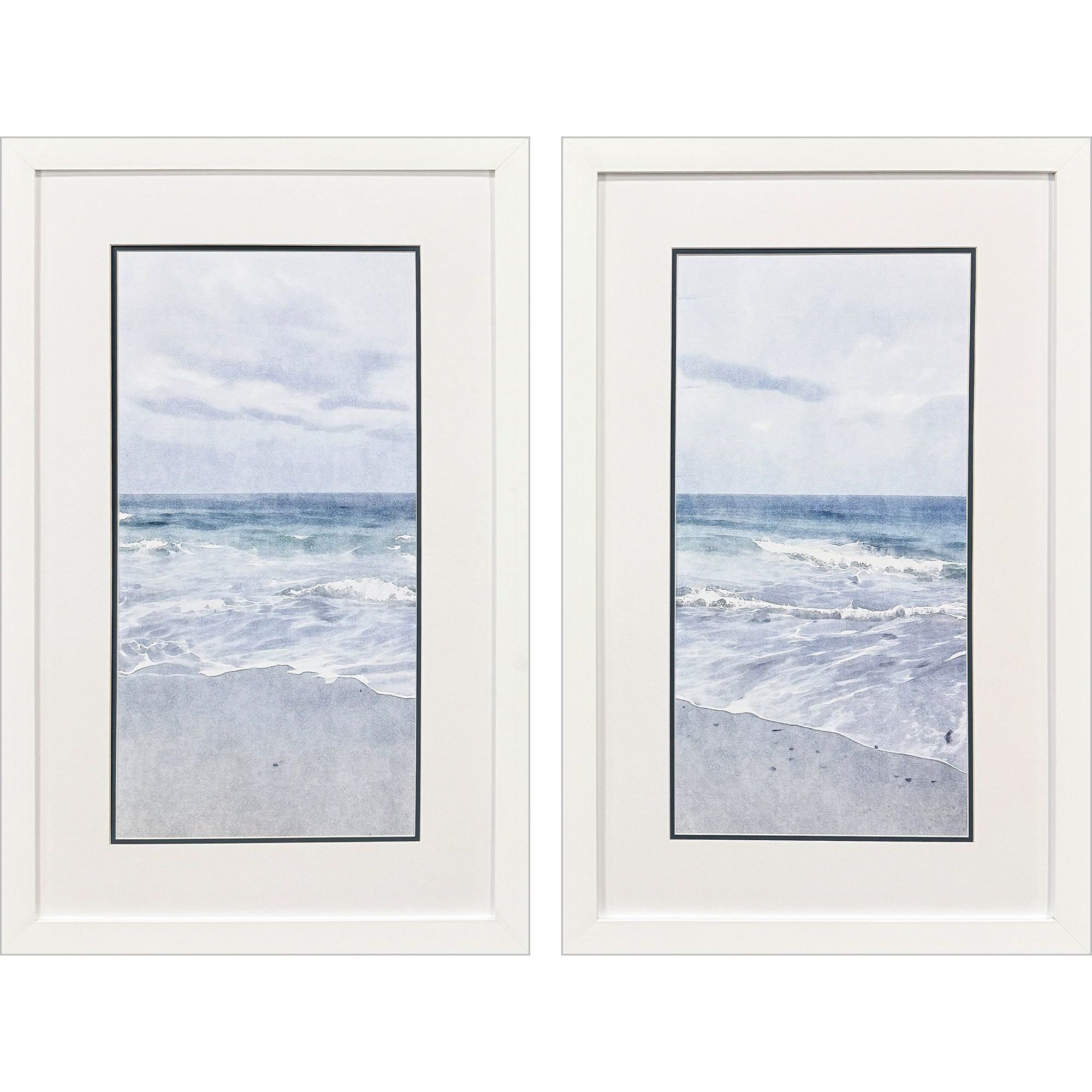 Tranquil Ocean Blue Framed Art, Propac