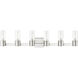 Midtown 6 Light 36 inch Brushed Nickel Bath Vanity Wall Light