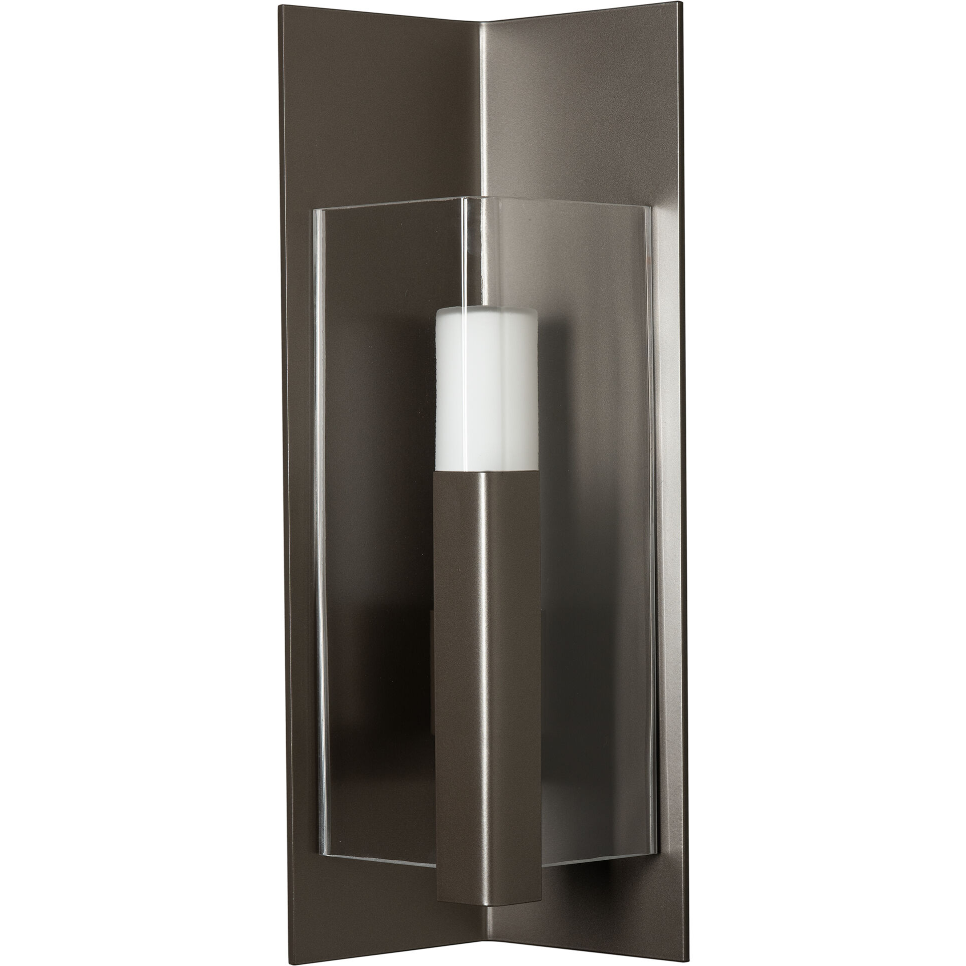 Summit 1 Light 18.7 inch Coastal Dark Smoke Outdoor Sconce in Clear, Small