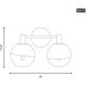 Sean Lavin Torian 2 Light 15 inch Burnished Brass Bath Vanity Wall Light