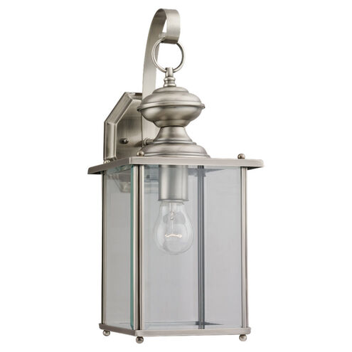 Jamestowne 1 Light 17 inch Antique Brushed Nickel Outdoor Wall Lantern, Large