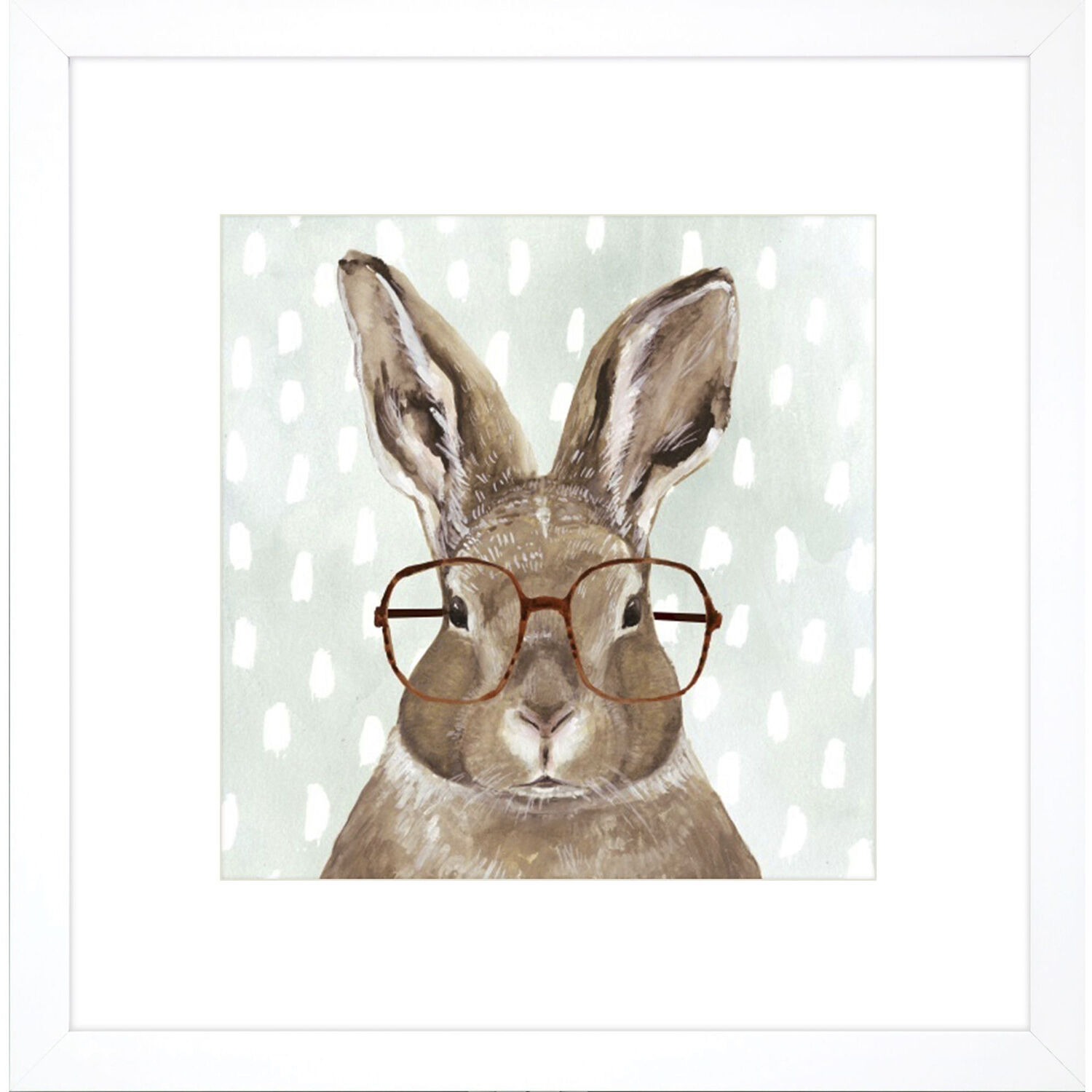 Four Eyed Forester Brown and Rust and Gray and Neutral Framed Art, Propac