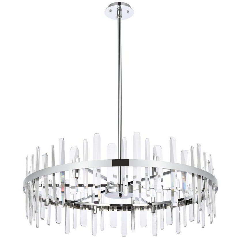Serena 16 Light 36 inch Chrome Chandelier Ceiling Light