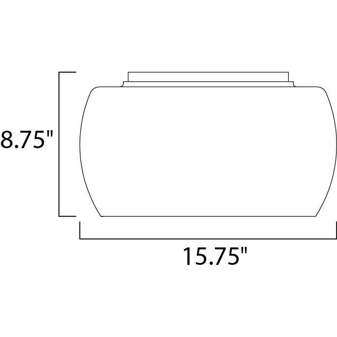 Sense 5 Light 15.75 inch Polished Chrome Flush Mount Ceiling Light
