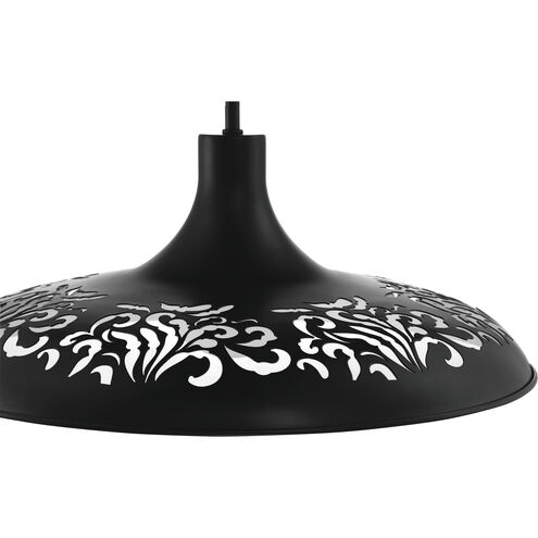 Pocco 1 Light 21.25 inch Flat Black Pendant Ceiling Light