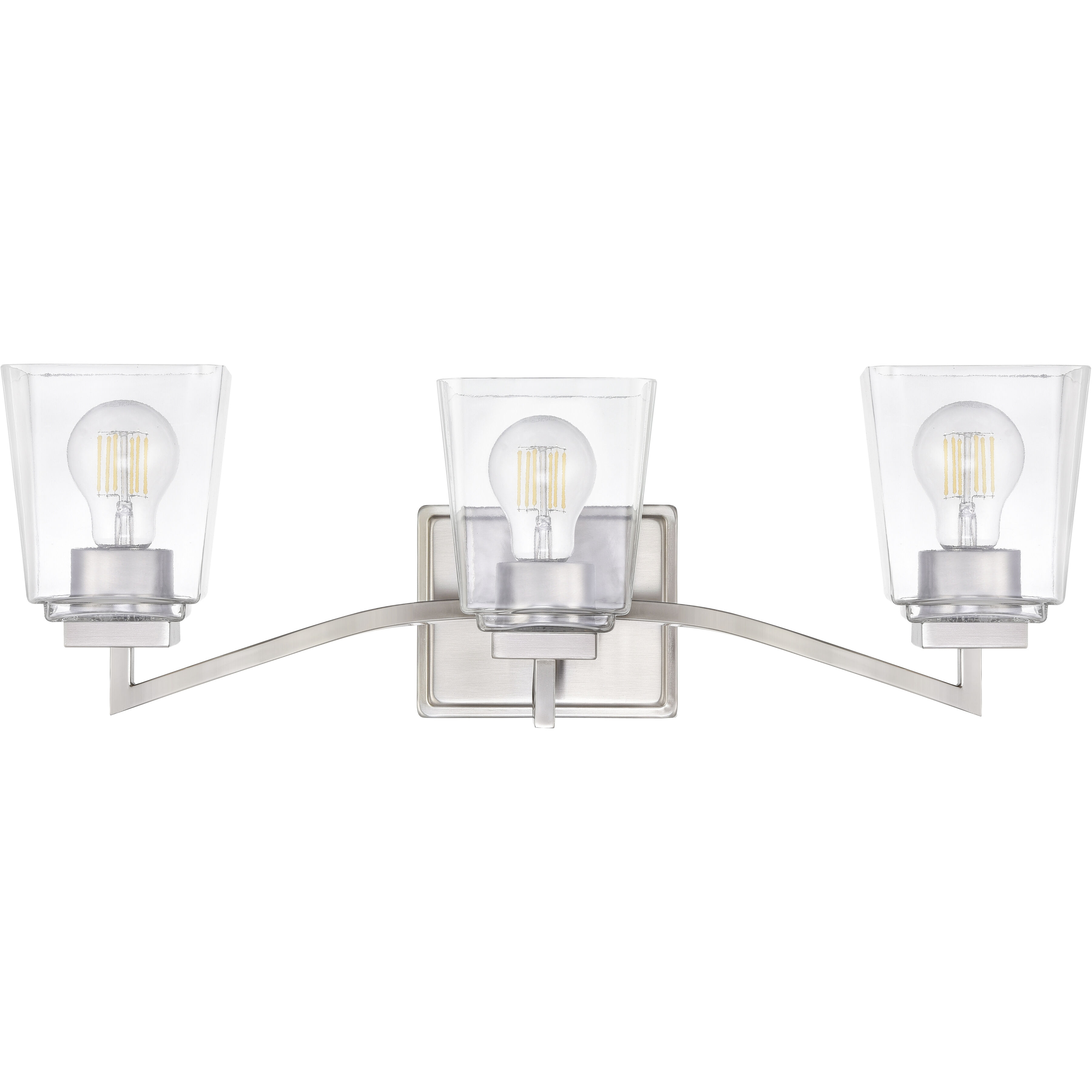 Avenna 3 Light 23.5 inch Brushed Nickel Bathroom Vanity Light Wall Light