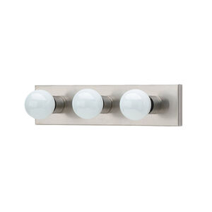 Center Stage 3 Light 18 inch Brushed Stainless Bath Vanity Wall Sconce Wall Light