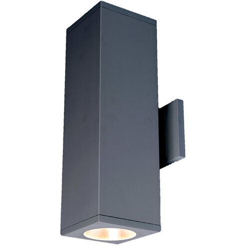 Cube Arch LED 4.5 inch Graphite Sconce Wall Light in Flood, 90, 3000K, Away From Wall