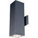 Cube Arch LED 4.5 inch Graphite Sconce Wall Light in Flood, 90, 3000K, Away From Wall
