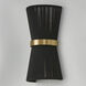 Cecilia 2 Light 8.75 inch Black Rope and Patinaed Brass Sconce Wall Light