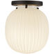 Alora Mood Cherise 1 Light 6.75 inch Matte Black Semi-Flush Mount Ceiling Light
