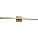 Vireo LED 28 inch Walnut Bath Bar Wall Light