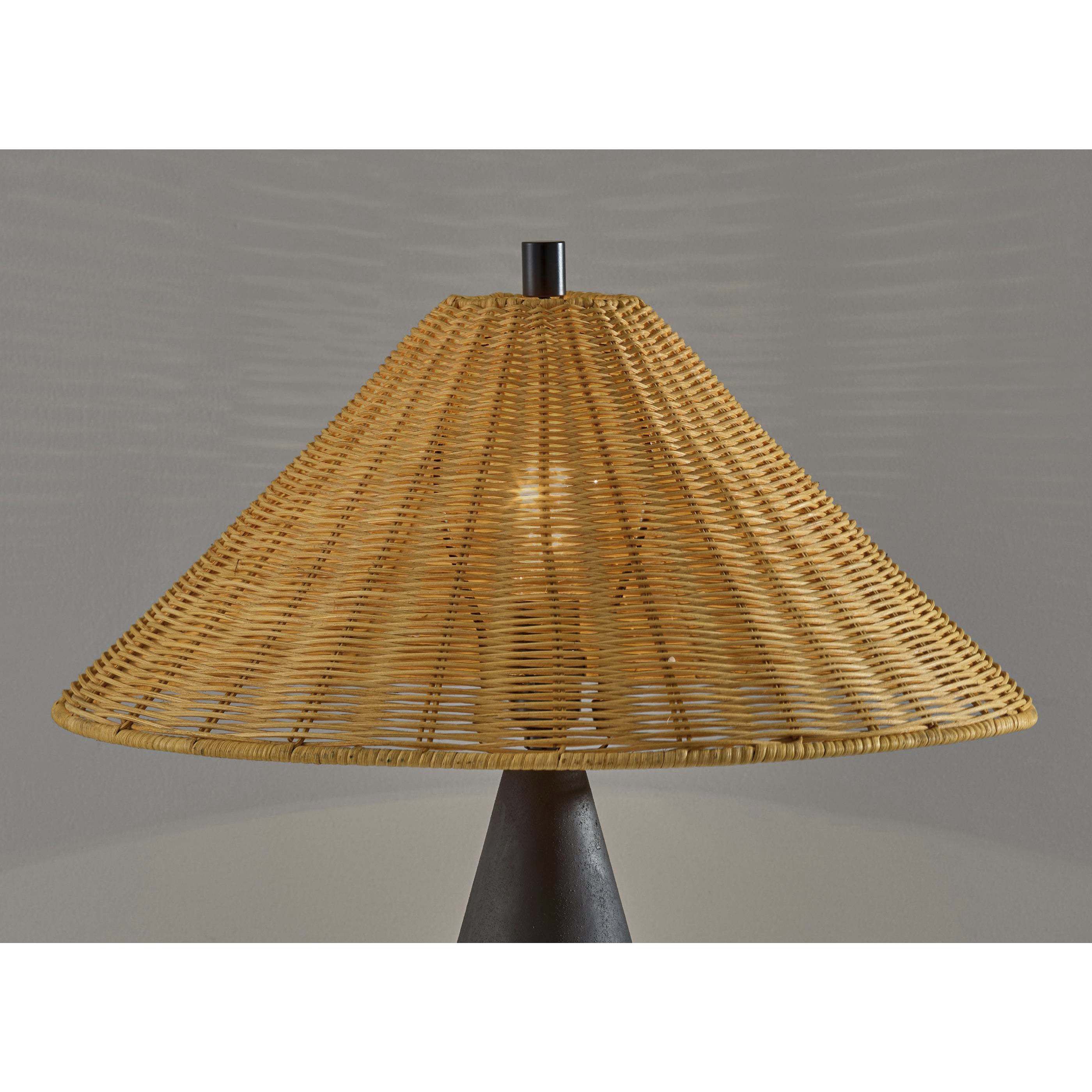 Lorelei 28 inch 100.00 watt Black Rough Finished Ceramic Table Lamp Portable Light