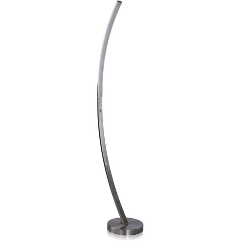 Gemma 70 inch 24.00 watt Silver and White Floor Lamp Portable Light