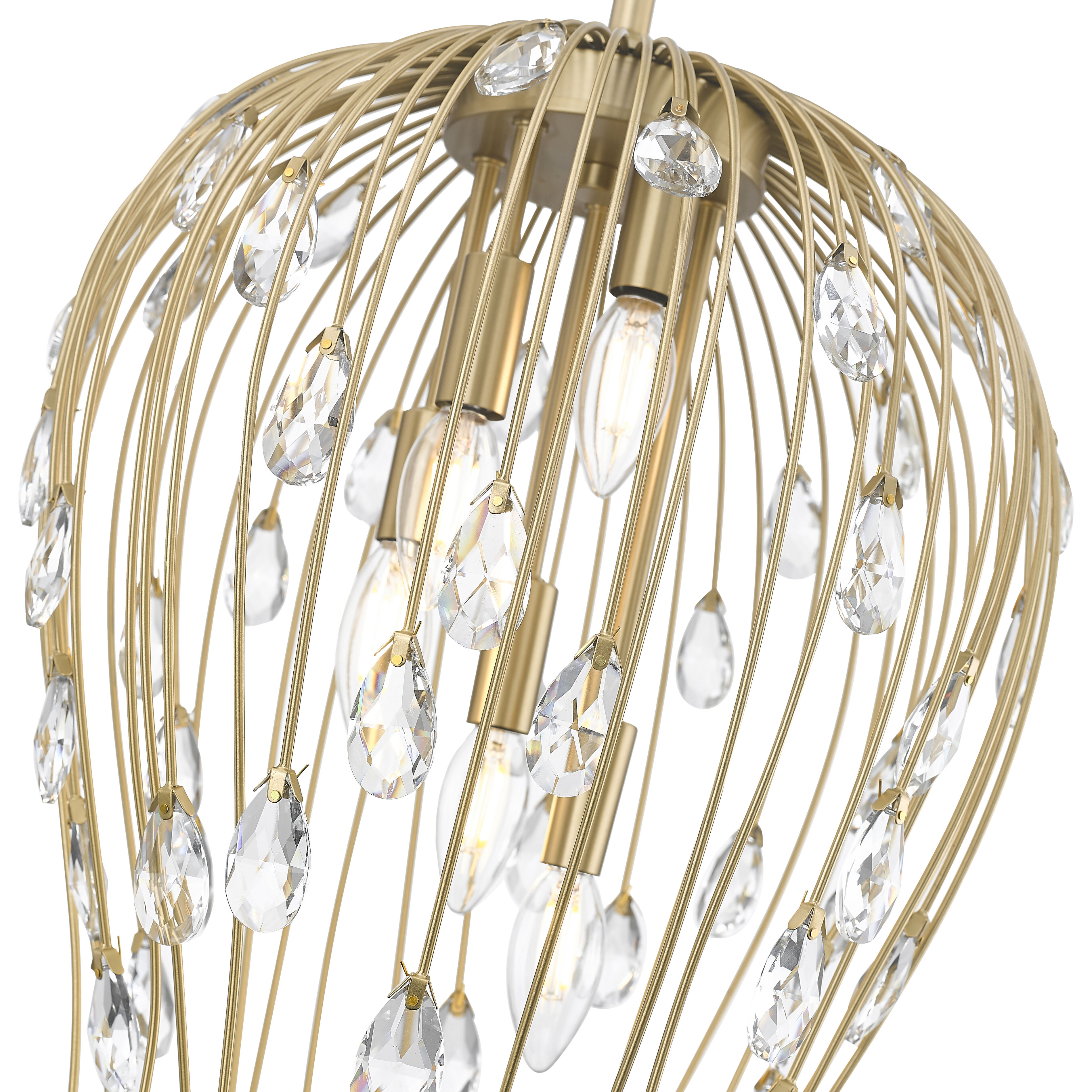 Gabriella 5 Light 15 inch Modern Gold Pendant Ceiling Light