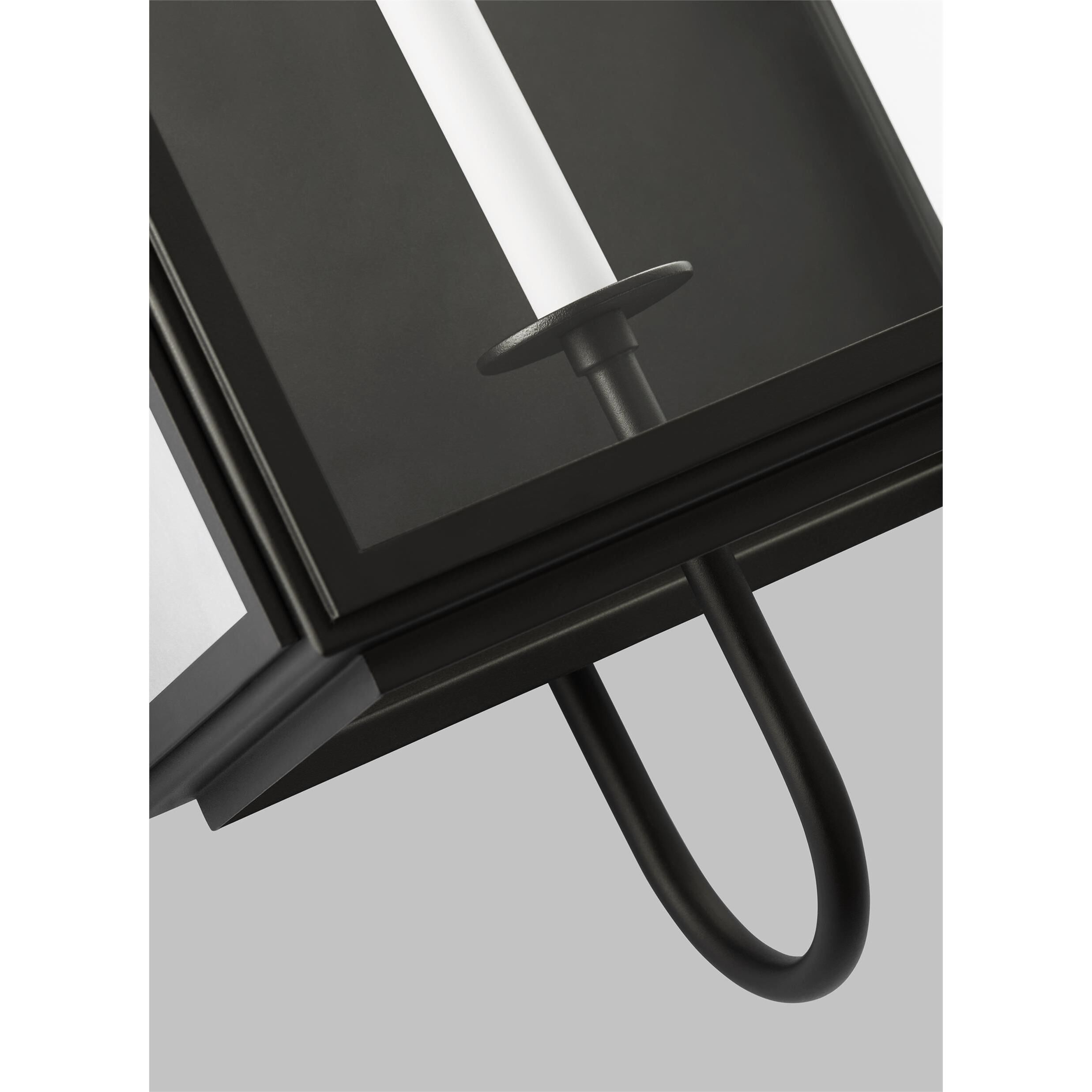 Edgar 1 Light 28.88 inch Textured Black Outdoor Wall Lantern