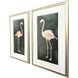 Forest Flamingo Pink and Green Framed Art