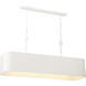 Lodelle 4 Light 48 inch Matte White Island Chandelier Ceiling Light