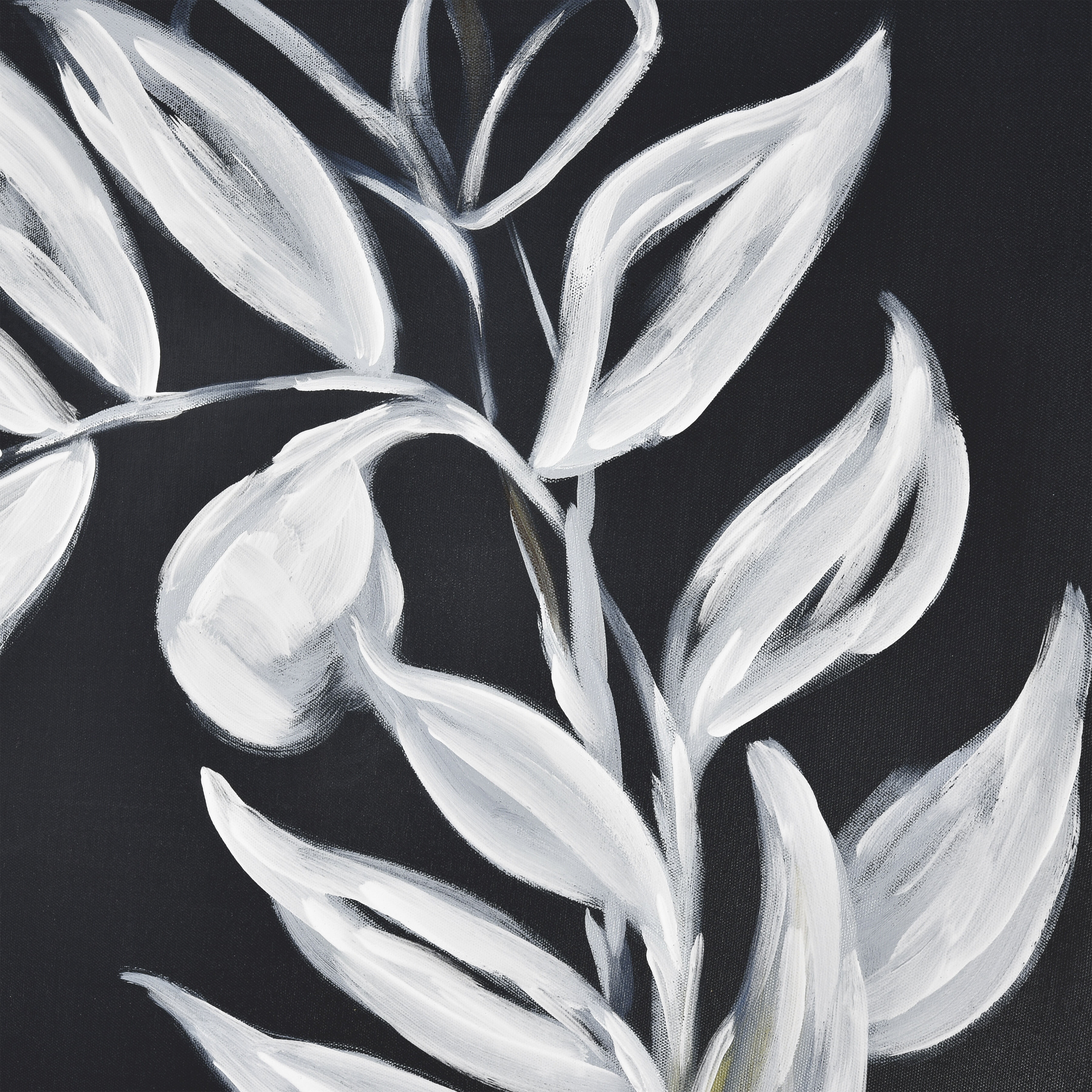 Silhouette II Black with White Framed Wall Art