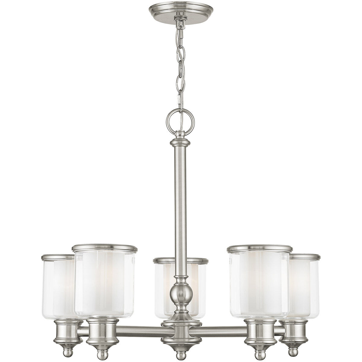 Middlebush 5 Light 25 inch Brushed Nickel Chandelier Ceiling Light