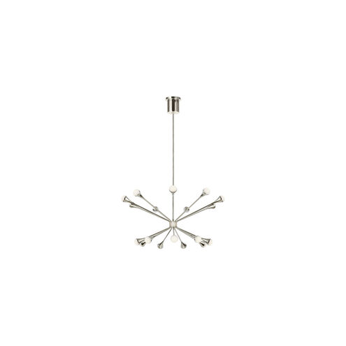 Sean Lavin Lody LED 32 inch Polished Nickel Chandelier Ceiling Light, Integrated LED