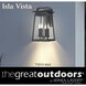 Great Outdoors Isla Vista 4 Light 30 inch Coal Outdoor Wall Mount