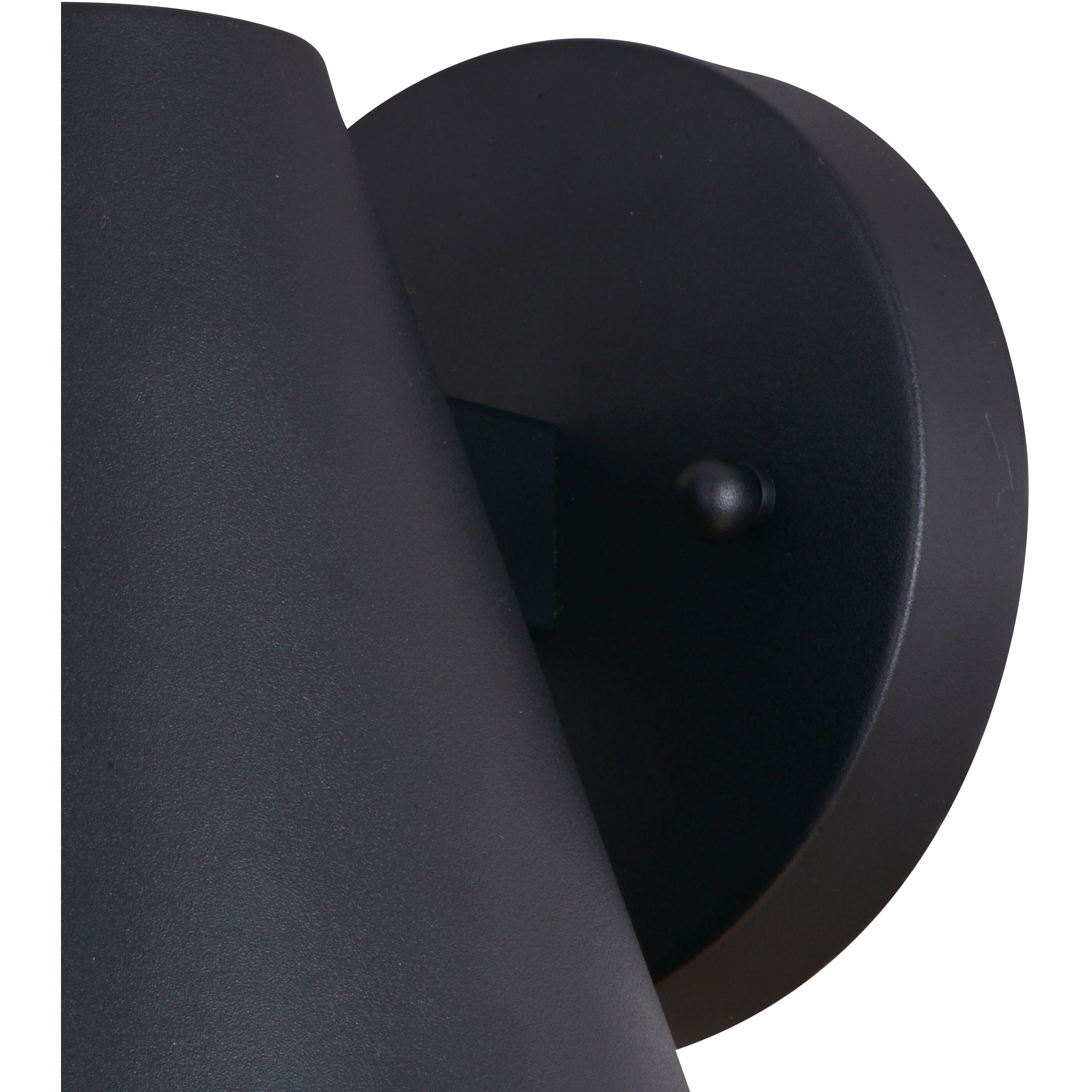 Smith LED 6.25 inch Textured Black Outdoor Wall
